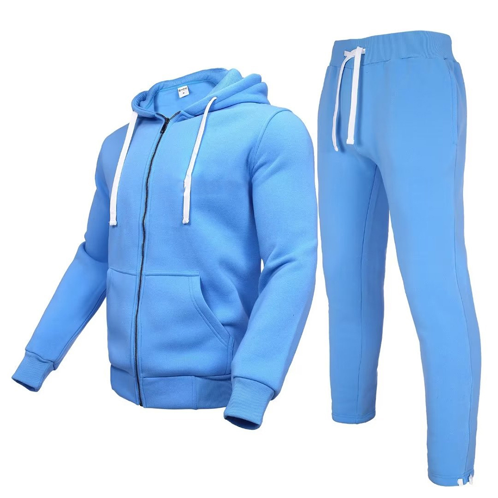 Bacca Sports Men's Athletic Running Tracksuit Set Casual Full Zip Jogging Sweat Suit