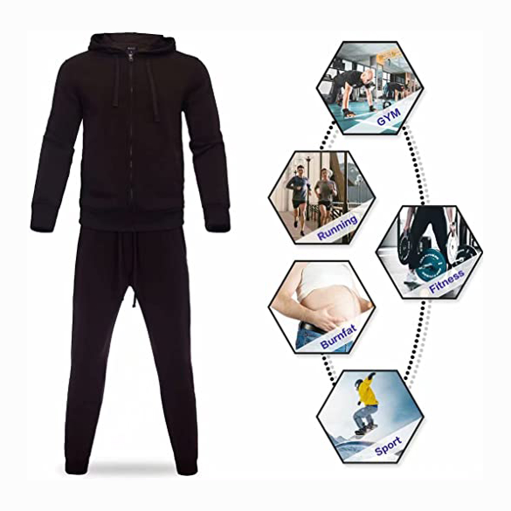 Bacca Sports Men's Athletic Running Tracksuit Set Casual Full Zip Jogging Sweat Suit