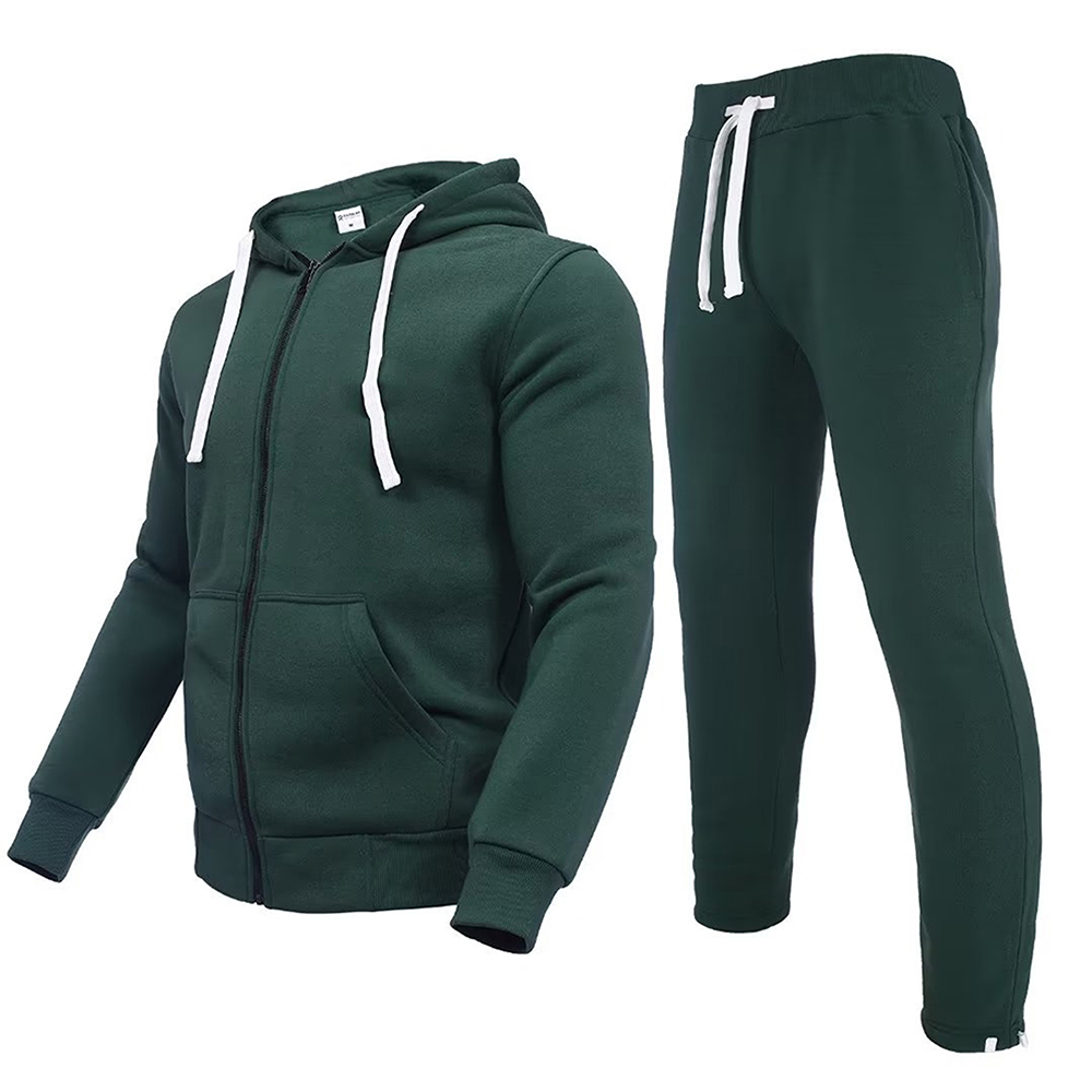 Bacca Sports Men's Athletic Running Tracksuit Set Casual Full Zip Jogging Sweat Suit