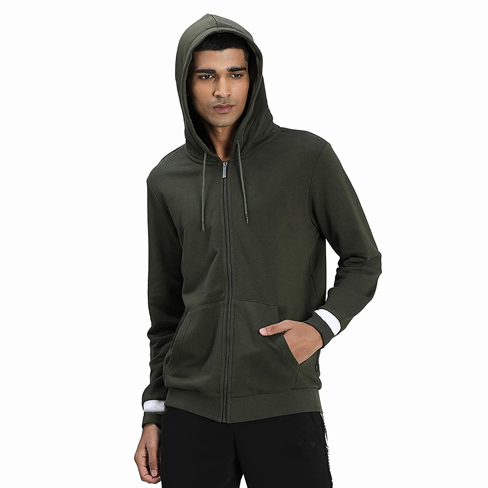 New Arrival Custom Wholesale Blank 300 Gsm Heavyweight 100% Cotton Fleece Pullover Men Hoodie In Bulk