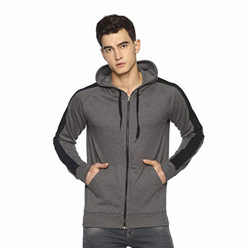 New Arrival Custom Wholesale Blank 300 Gsm Heavyweight 100% Cotton Fleece Pullover Men Hoodie In Bulk