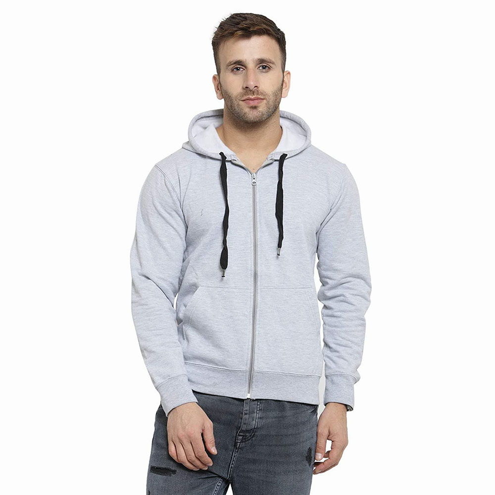 New Arrival Custom Wholesale Blank 300 Gsm Heavyweight 100% Cotton Fleece Pullover Men Hoodie In Bulk